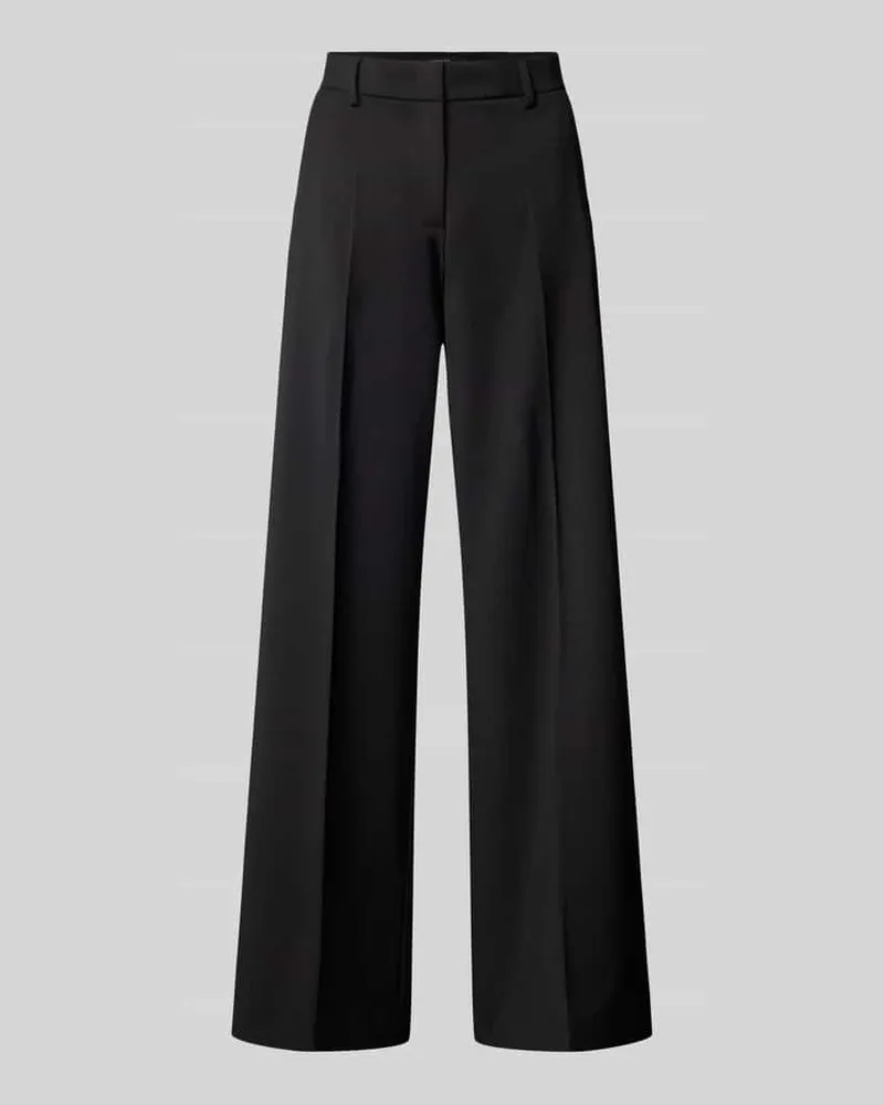 Max Mara Wide Leg Stoffhose mit Bügelfalten Modell 'VISIVO Black