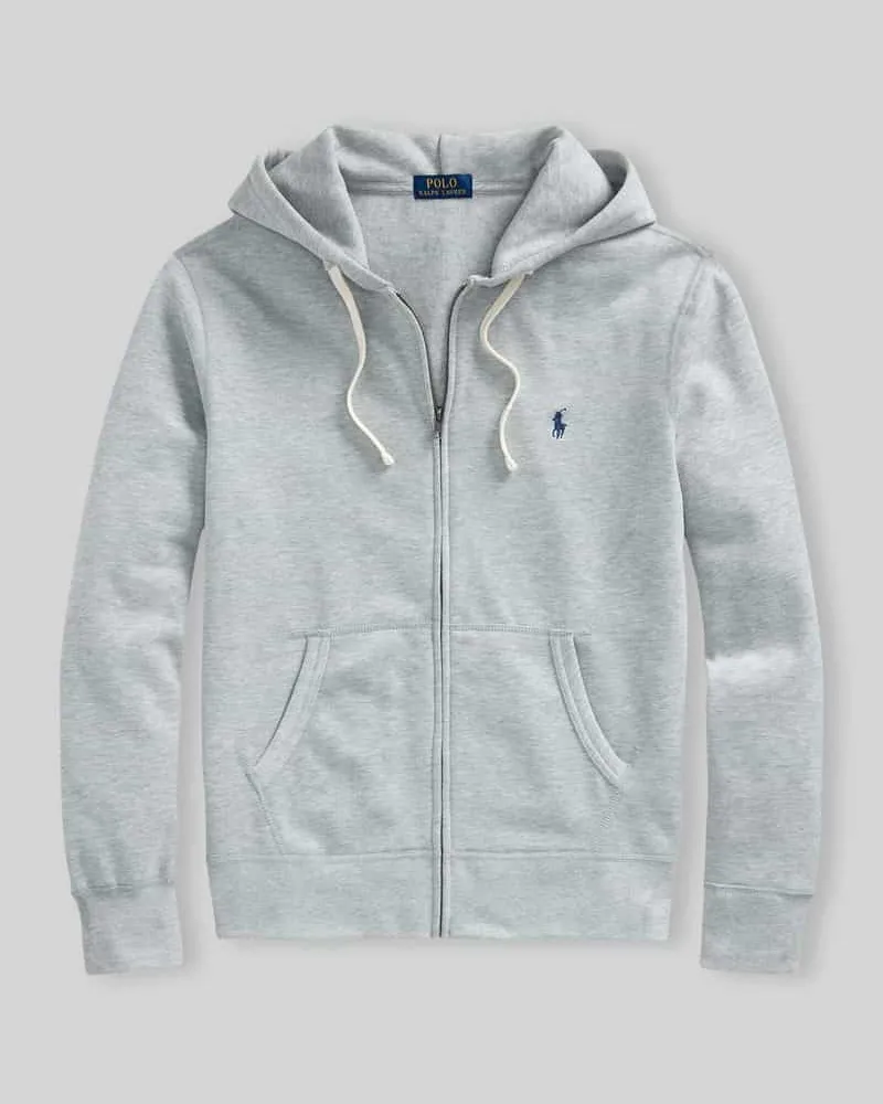Ralph Lauren Regular Fit Sweatjacke aus Baumwoll-Mix Mittelgrau