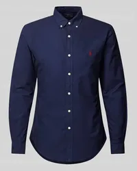 Ralph Lauren Slim Fit Freizeithemd mit Button-Down-Kragen Modell 'OXFORD Marine