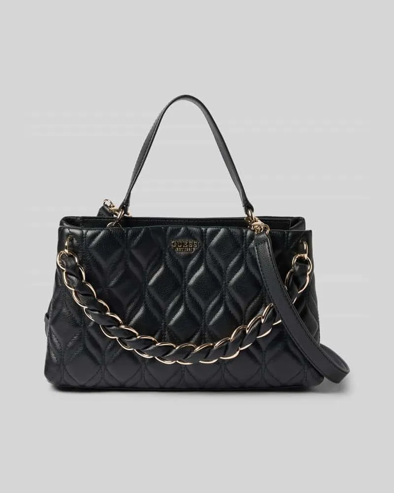 Guess Handtasche in Leder-Optik mit Logo-Detail Black