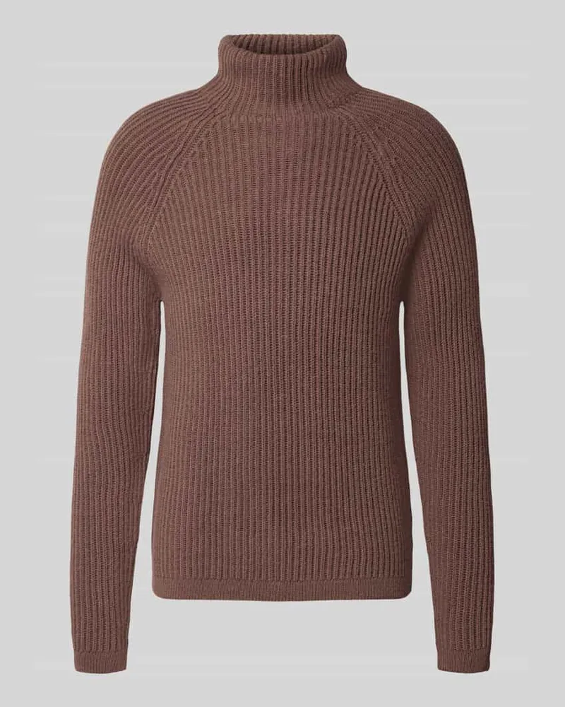 Drykorn Regular Fit Strickpullover mit elastischen Abschlüssen Bordeaux
