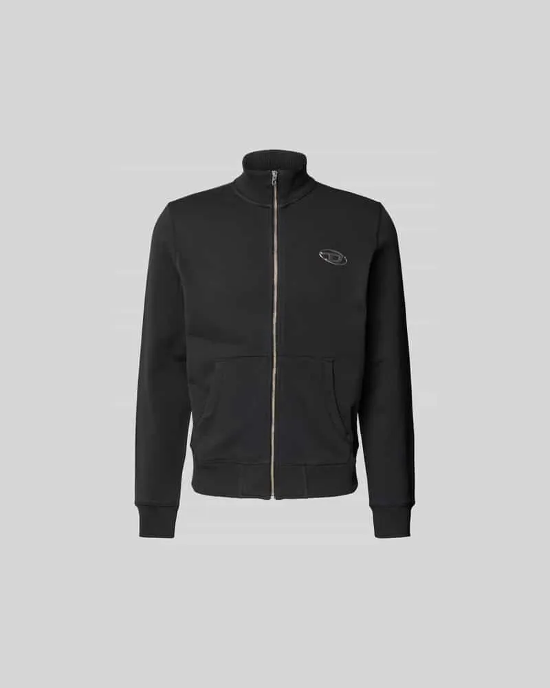 Diesel Sweatjacke mit Reißverschluss Black