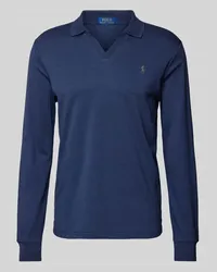 Ralph Lauren Poloshirt mit V-Ausschnitt Marine