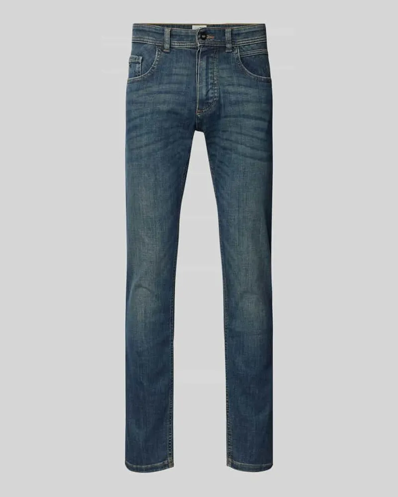 Camel Active Regular Fit Jeans im 5-Pocket-Design Jeansblau