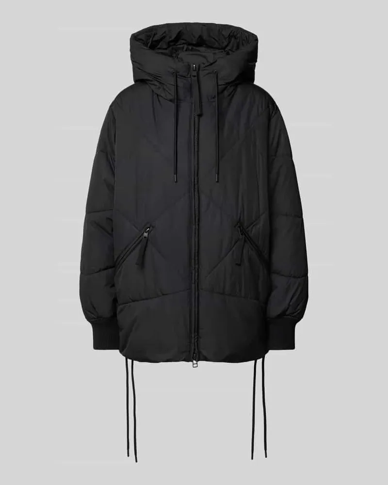Marc O'Polo Relaxed Fit Steppmantel mit Kapuze Black