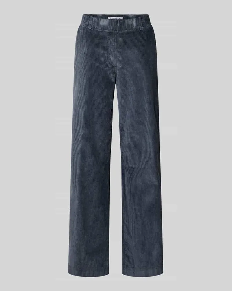 Brax Slim Fit Cordhose mit elastischem Bund Modell 'Pam Flared Anthrazit