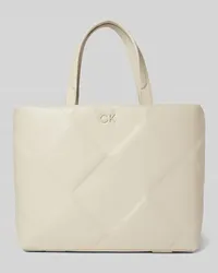 Calvin Klein Shopper mit Strukturmuster Stein