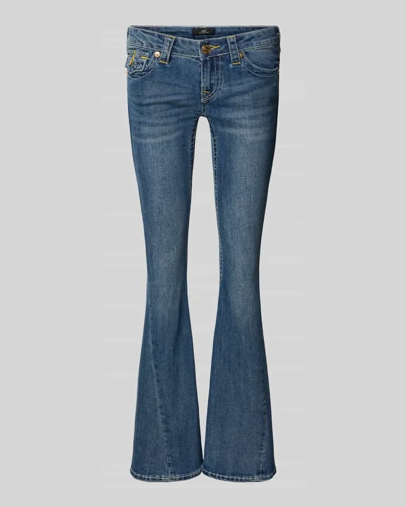True Religion Low Rise Flared Jeans im 5-Pocket-Design Modell 'JOEY Jeansblau