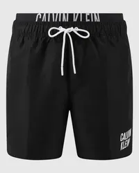 Calvin Klein Badehose mit elastischem Logo-Bund Black