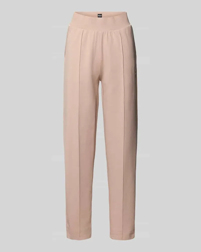 HUGO BOSS Regular Fit Sweathose aus Baumwoll-Mix Modell 'SHINY B Beige