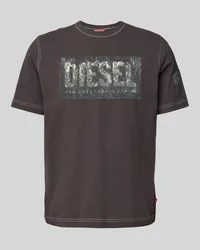 Diesel T-Shirt aus reiner Baumwolle Black