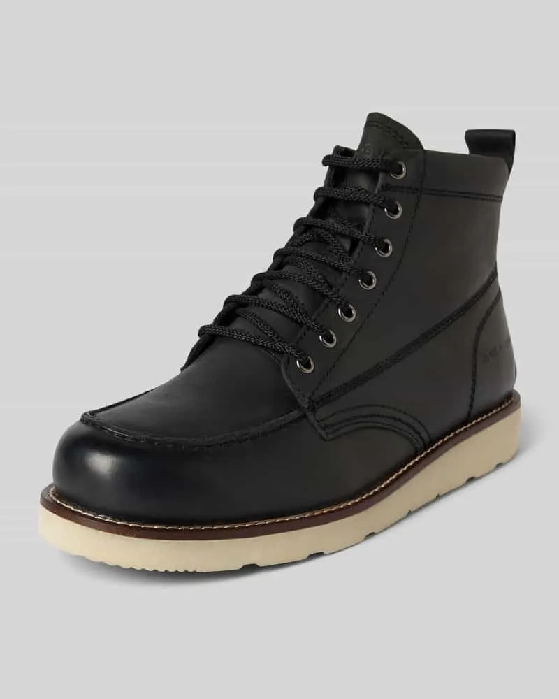 Jack & Jones Boots aus Rindsleder Modell 'TORONTO Black