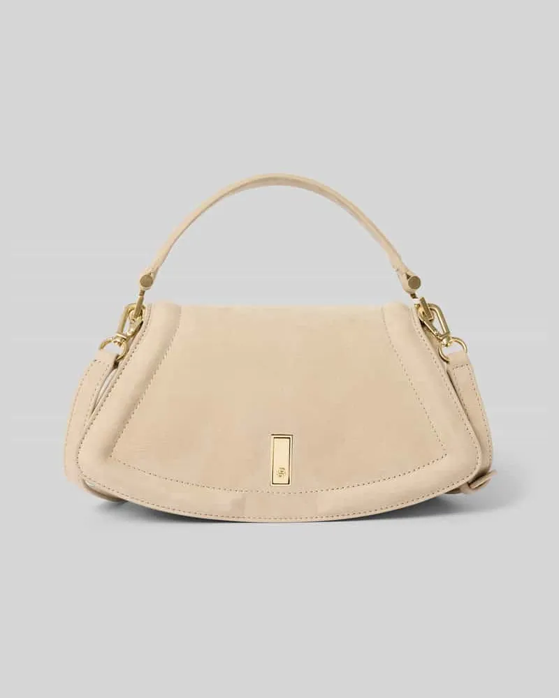 HUGO BOSS Handtasche aus Rindsleder mit Tragehenkel Modell 'Ariell Sand