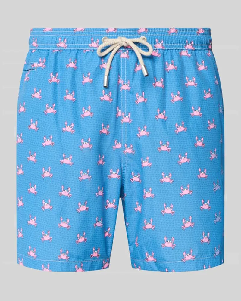 MC2 Saint Barth Badehose im Allover-Look Modell 'LIGHTING MICRO FANTASY Dunkelblau