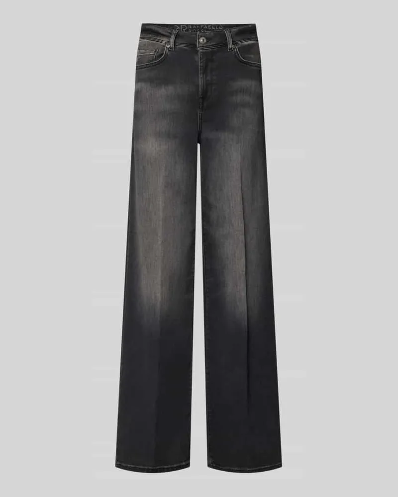 RAFFAELLO ROSSI  Wide Fit Jeans mit Dark-Wash-Effekt Modell 'SEVENTY Anthrazit