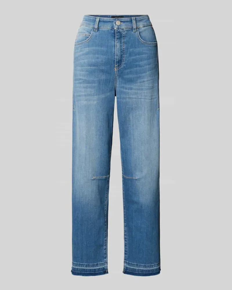 Marc Cain Relaxed Fit Jeans im Used-Look Bleu