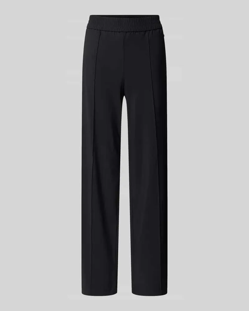 RAFFAELLO ROSSI  Straight Leg Stoffhose mit fixierten Bügelfalten Modell 'COSMEA Black
