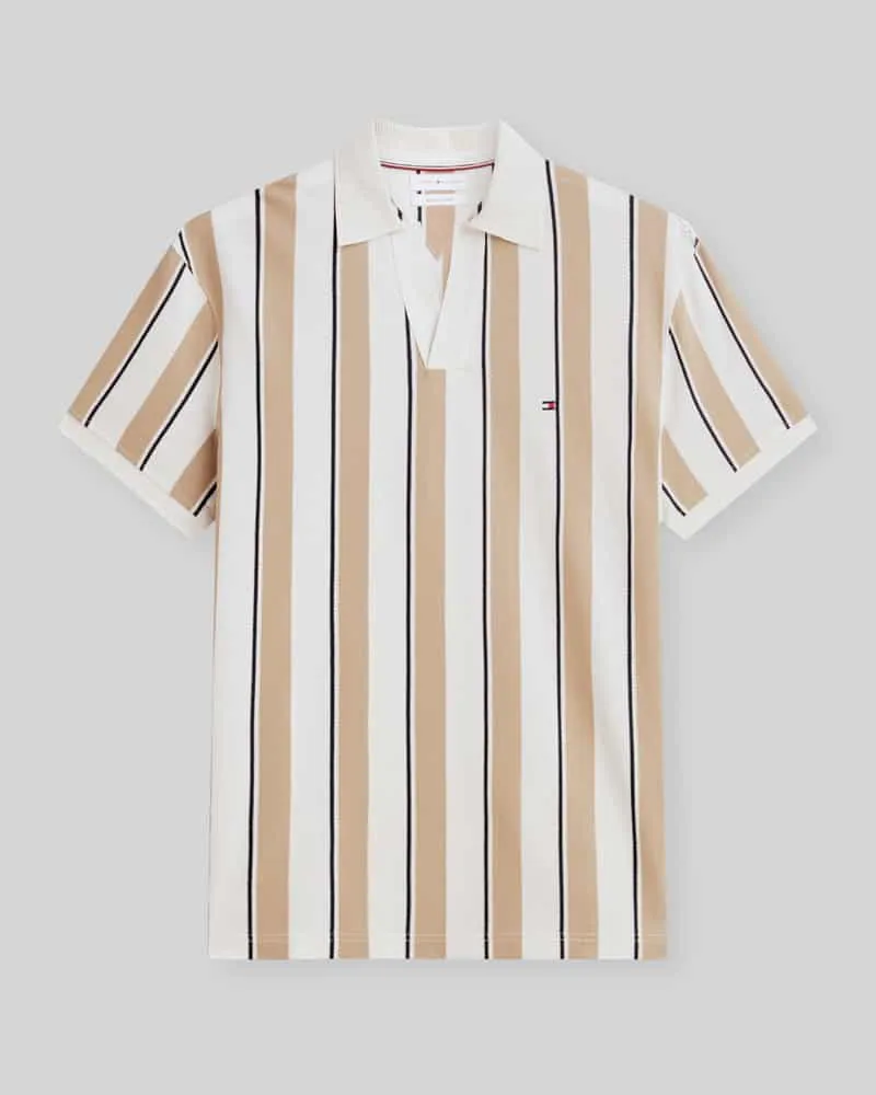 Tommy Hilfiger Relaxed Fit Poloshirt aus reiner Baumwolle Beige