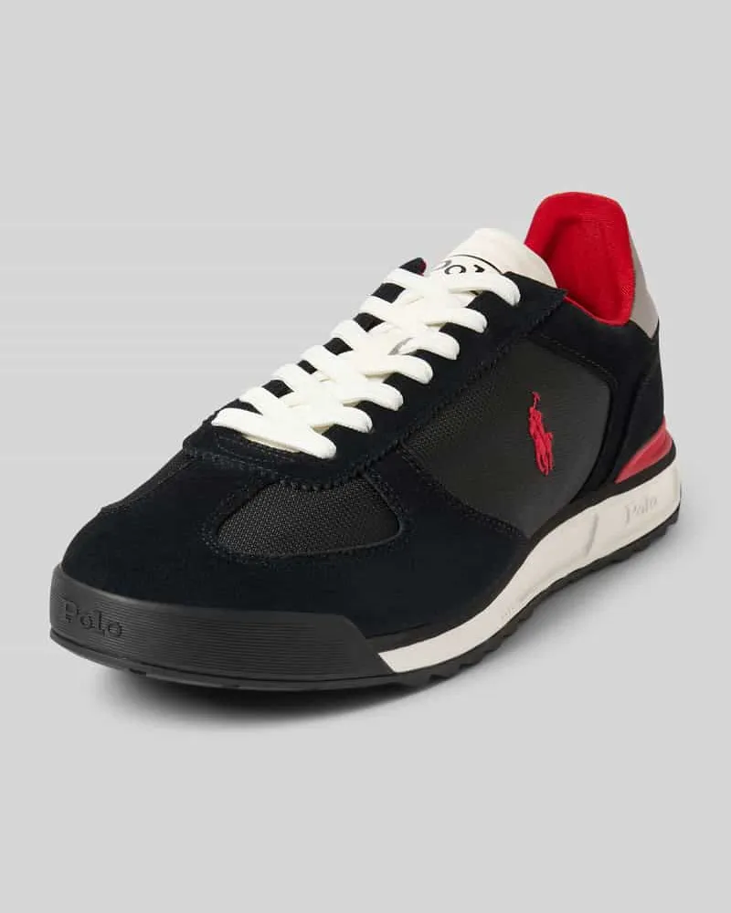 Ralph Lauren Sneaker mit Label-Stitching Modell 'VARICK Black