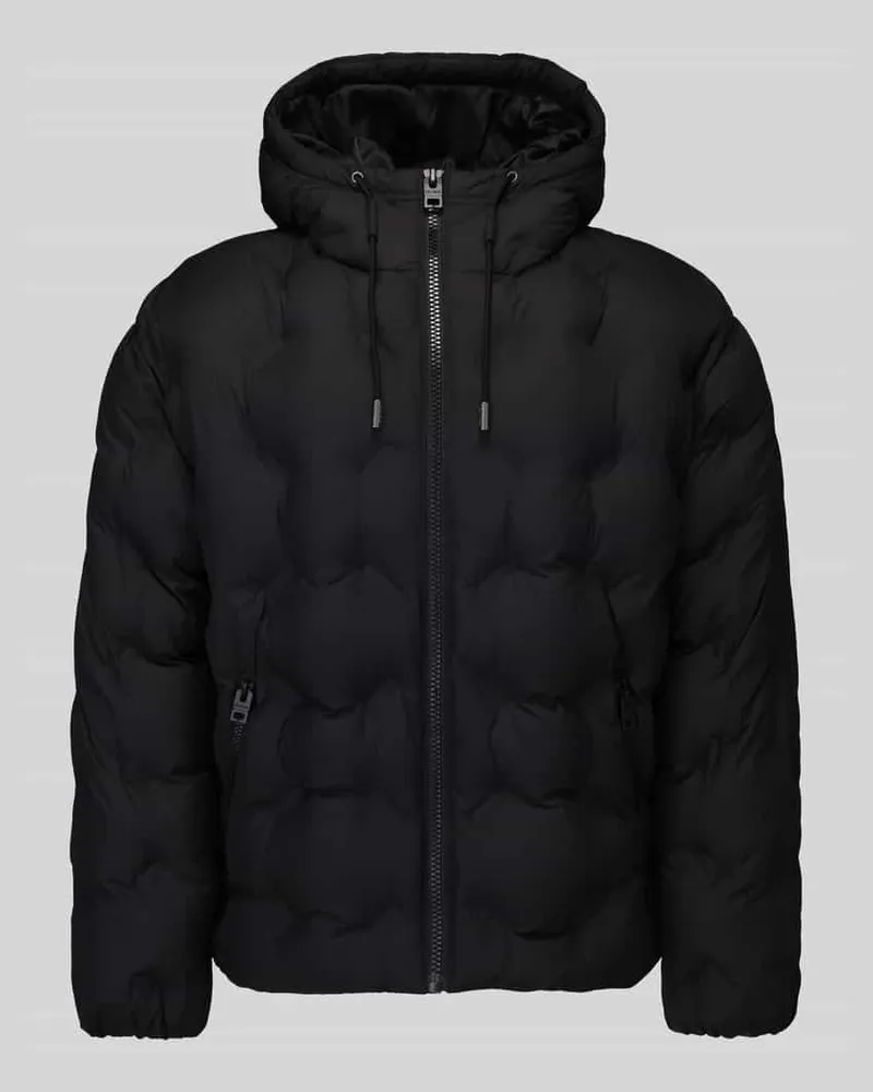 HUGO BOSS Regular Fit Steppjacke mit Rumftunnelzug Modell 'Barbo2641 Black
