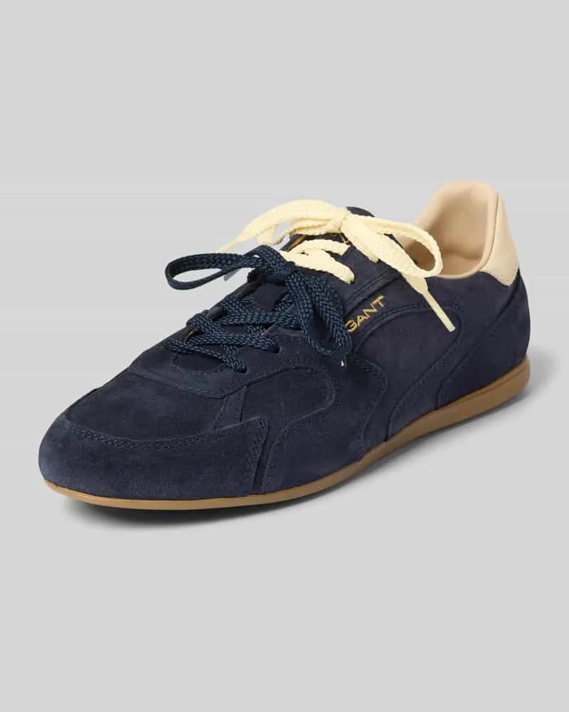 Gant Sneaker aus Leder mit Label-Detail Modell 'Sperly Dunkelblau