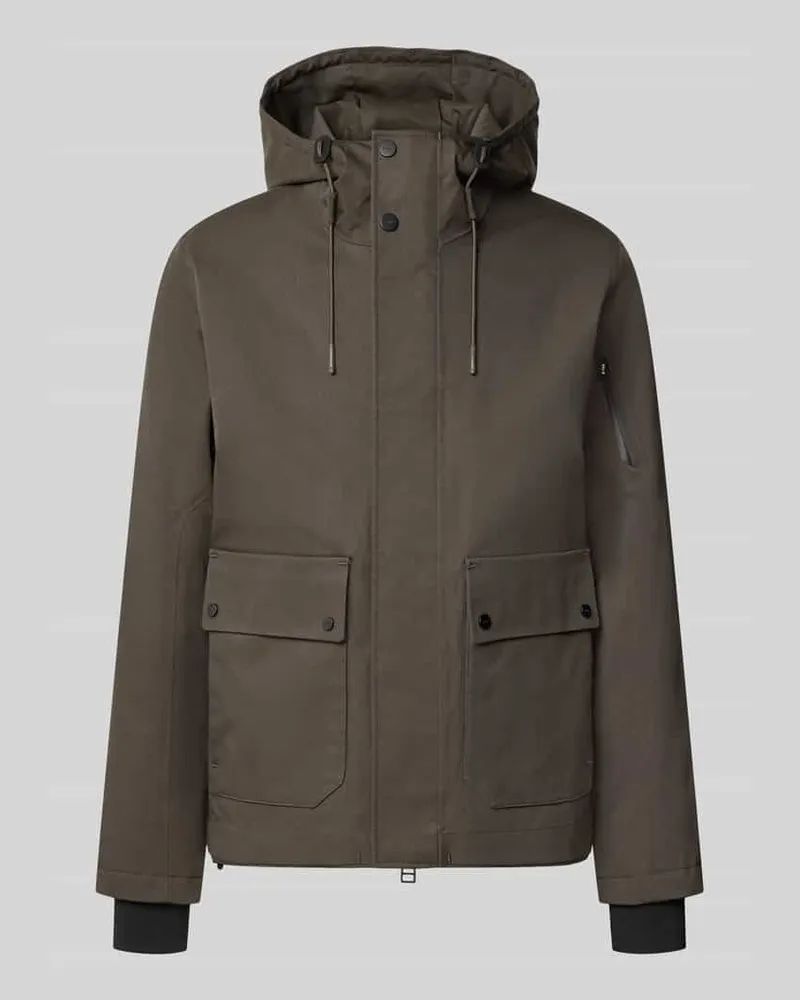 G-Lab Regular Fit Jacke aus Baumwoll-Mix Modell 'Globe Evo Graphit