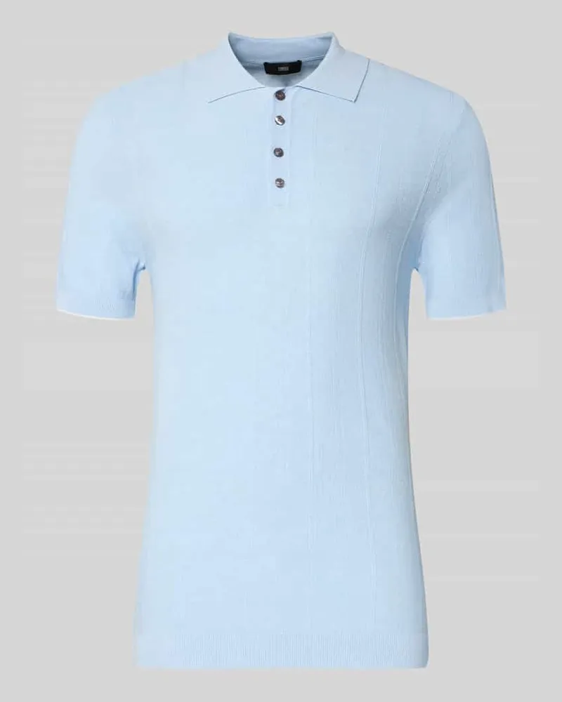 cinque Slim Fit Poloshirt mit Viskose-Anteil Modell 'Gio Hellblau