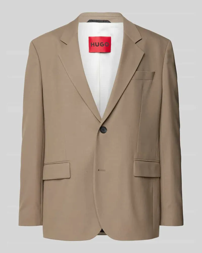 HUGO BOSS Sakko mit Brustleistentasche Modell 'Karlo Hellbraun