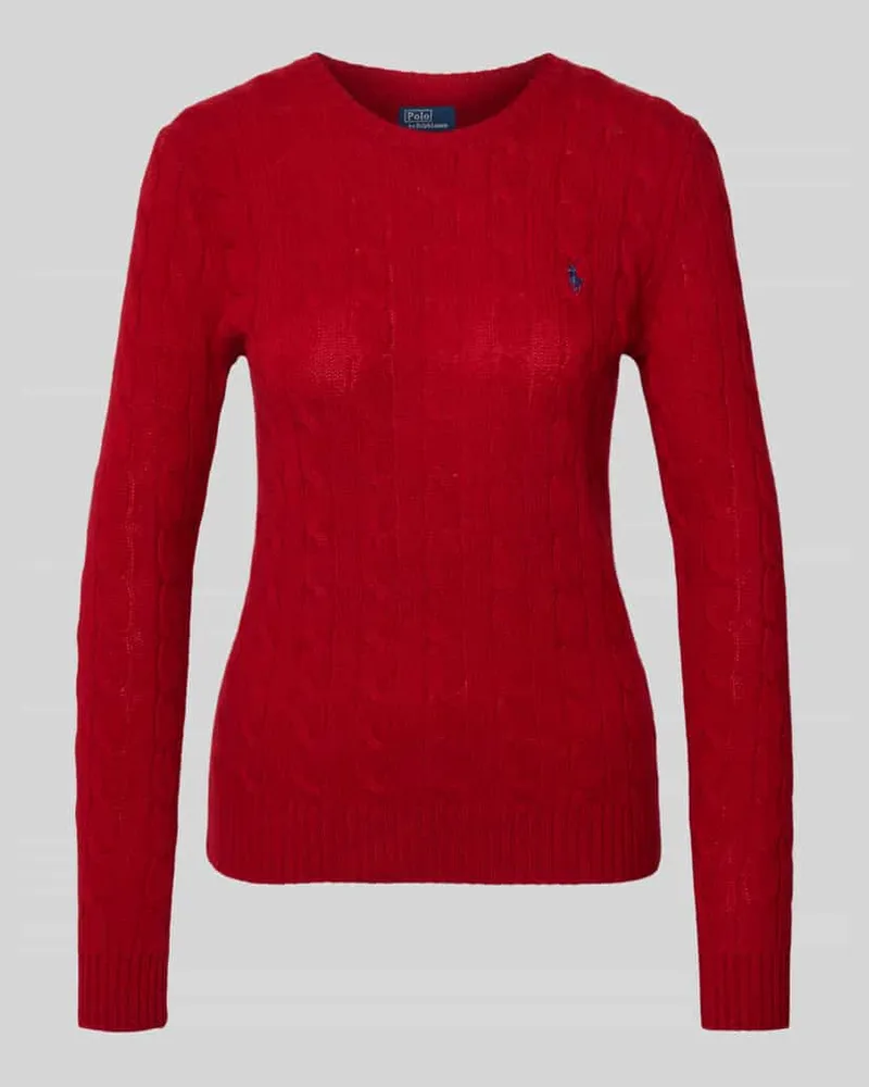 Ralph Lauren Strickpullover aus Wolle-Kaschmir-Mix Modell 'JULIANNA Rot