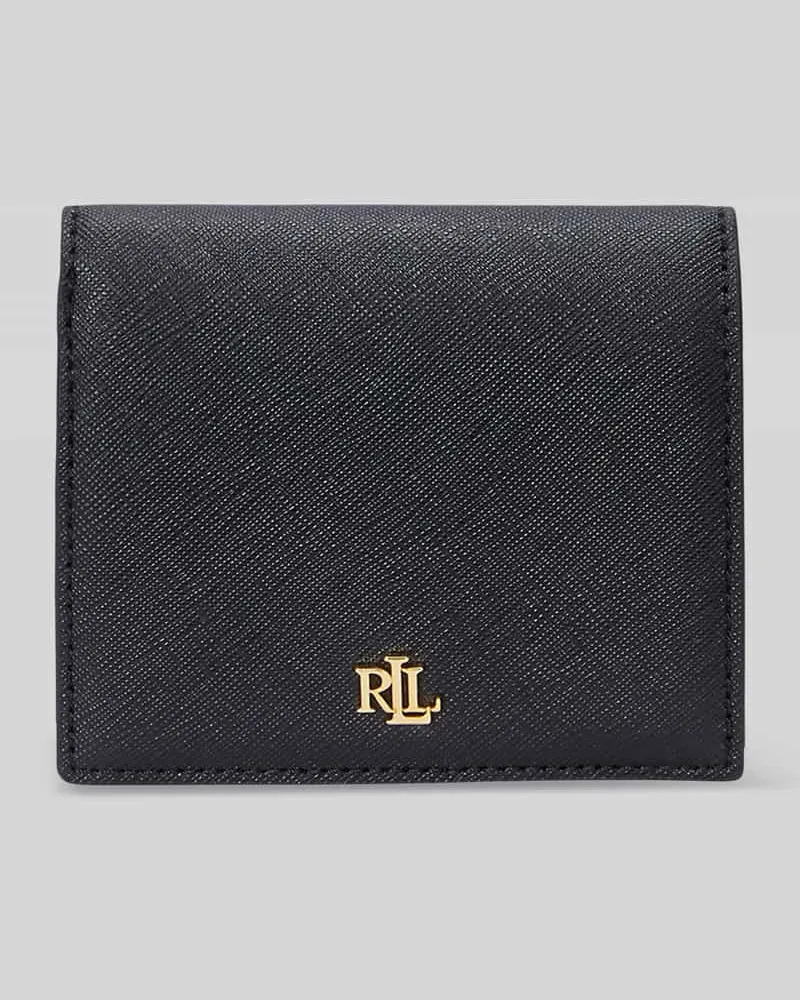 Ralph Lauren Portemonnaie aus echtem Rindsleder Black