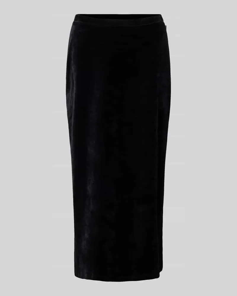 Armedangels Midirock mit Label-Detail Modell 'EMOLGAA Black