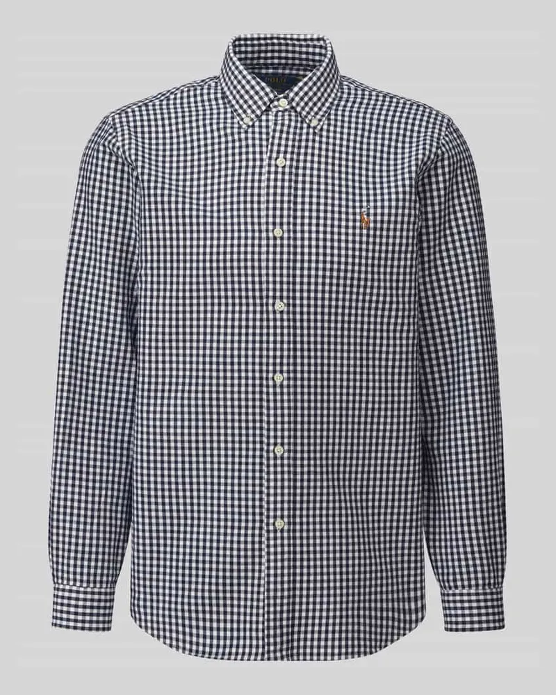 Ralph Lauren Custom Fit Freizeithemd aus reiner Baumwolle Marine