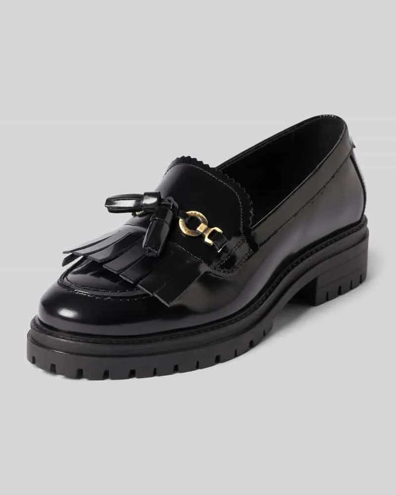 Barbour Loafer mit Schnalle Modell 'Ava Black