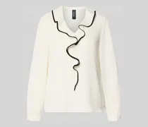 Regular Fit Bluse mit Volants