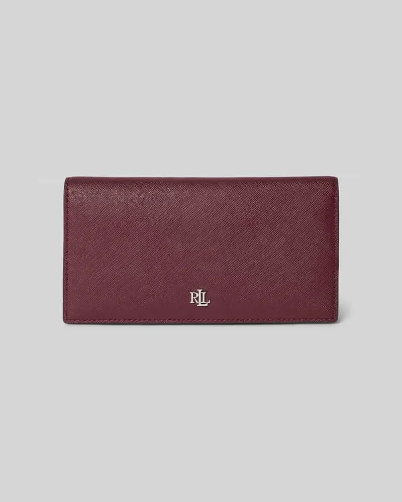 Ralph Lauren Portemonnaie aus Rindsleder mit Einsteckfächern Bordeaux