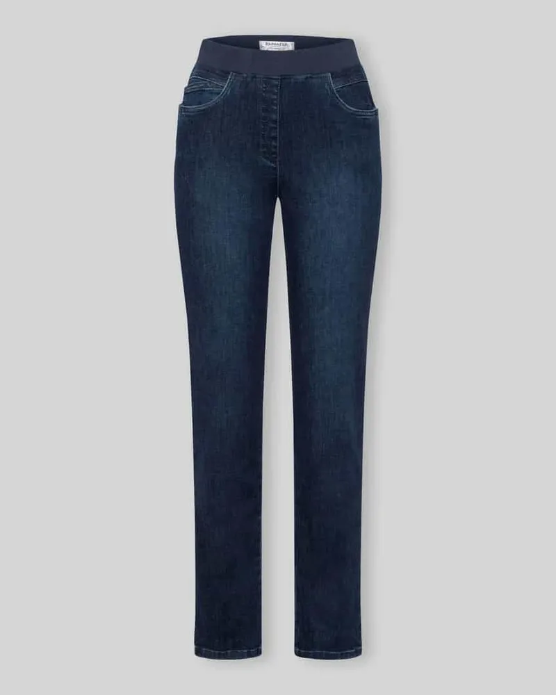 Brax Straight Fit Jeans mit elastischem Bund Blau