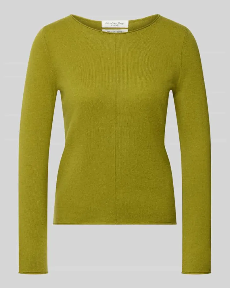 Christian Berg Regular Fit Strickpullover aus reinem Kaschmir Senf