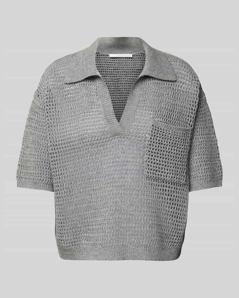 Herzen's Angelegenheit Strickpullover aus Woll-Kaschmir-Mix Mittelgrau