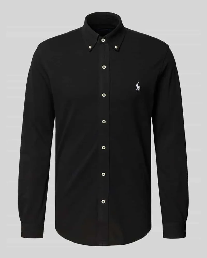 Ralph Lauren Freizeithemd mit Knopfleiste Black