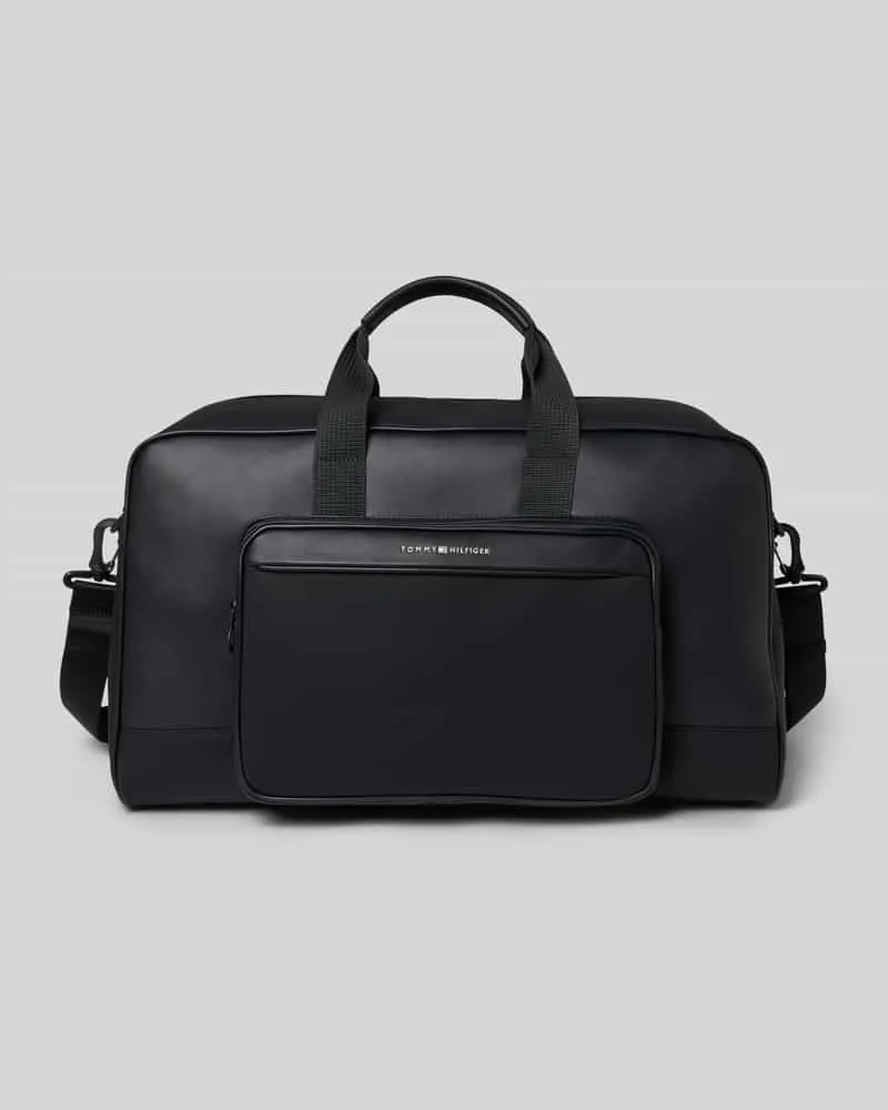 Tommy Hilfiger Weekender mit Lederoptik Black