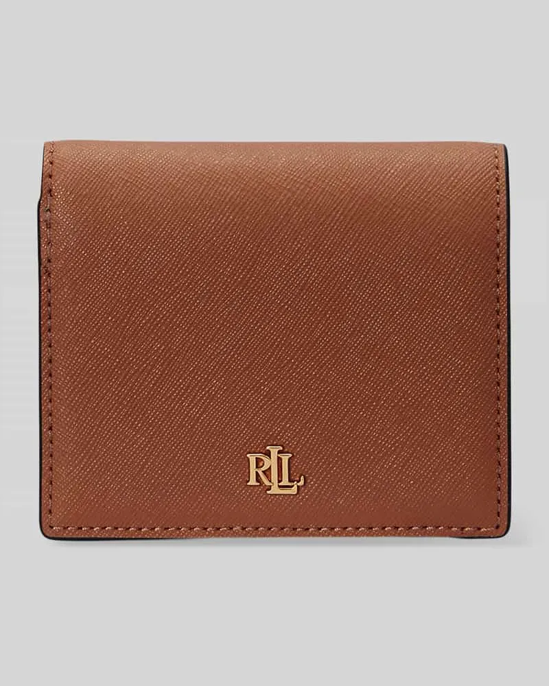 Ralph Lauren Portemonnaie aus echtem Rindsleder Cognac