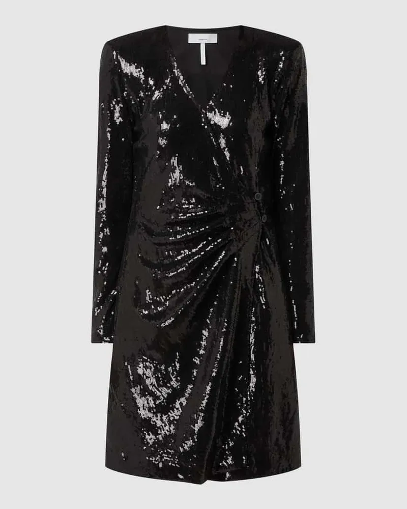 cinque Cocktailkleid mit Pailletten Modell 'Cievi Black