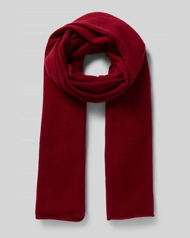 Seeberger Schal aus reinem Kaschmir mit Rollsaum Bordeaux