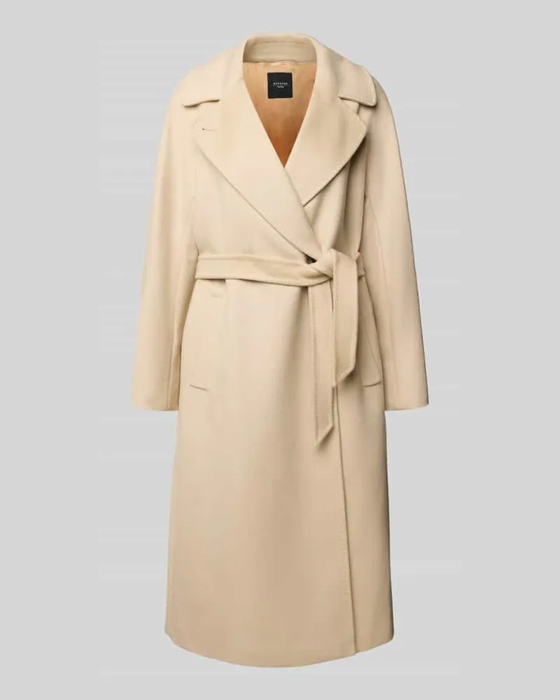 Max Mara Regular Fit Wollmantel aus reiner Schwurwolle Modell 'RESINA Ecru