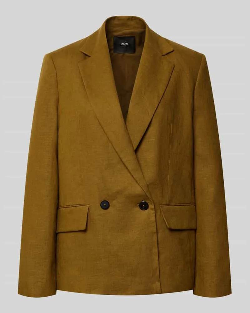 Mango Blazer mit Pattentaschen Modell 'TEMPOLI Oliv