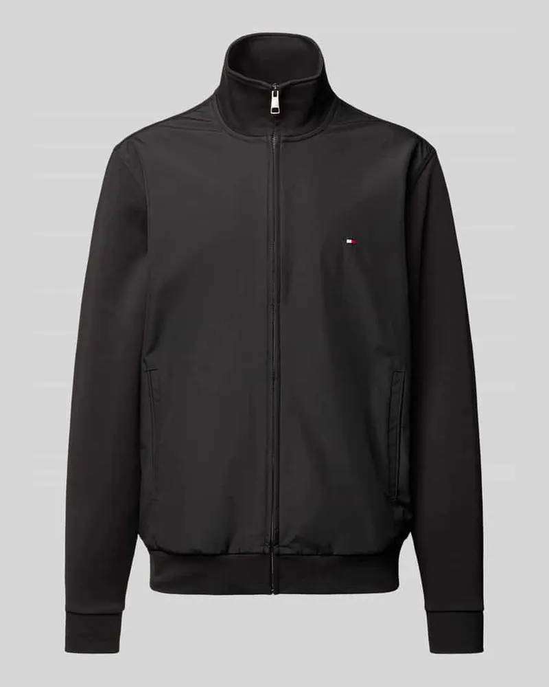 Tommy Hilfiger Regular Fit Blouson aus Baumwoll-Mix Black