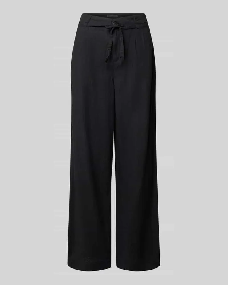 ANGELS  Wide Fit Stoffhose mit Bügelfalten Modell 'Livia Black