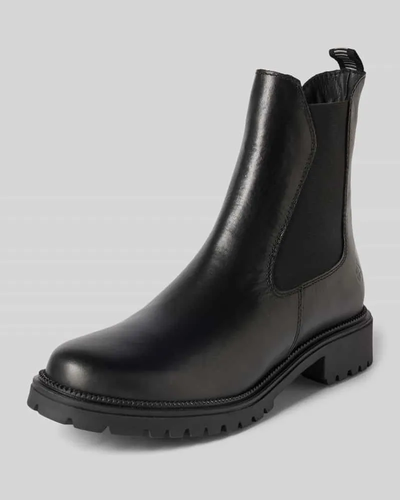 Tamaris Chelseas aus echtem Rindsleder Black