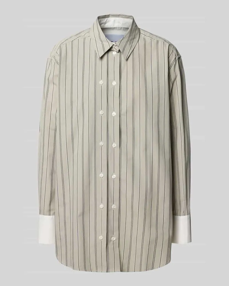 Samsøe & Samsøe Relaxed Fit Bluse mit zweireihiger Knopfleiste Modell 'SALAS Lind