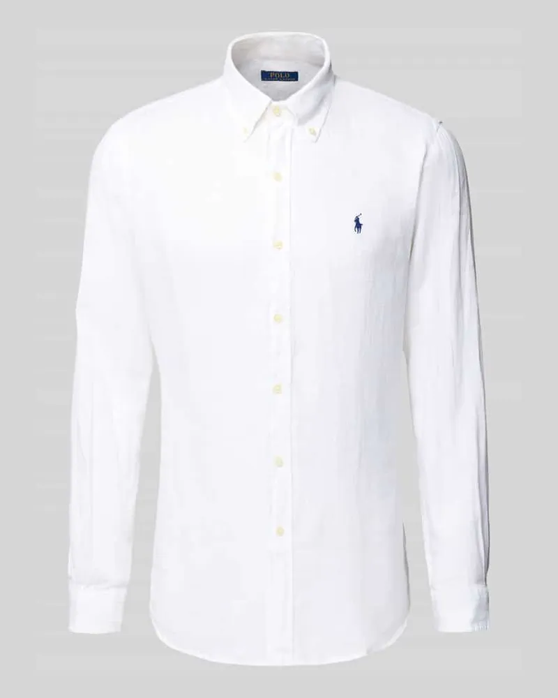 Ralph Lauren Freizeithemd aus reinem Leinen Weiss